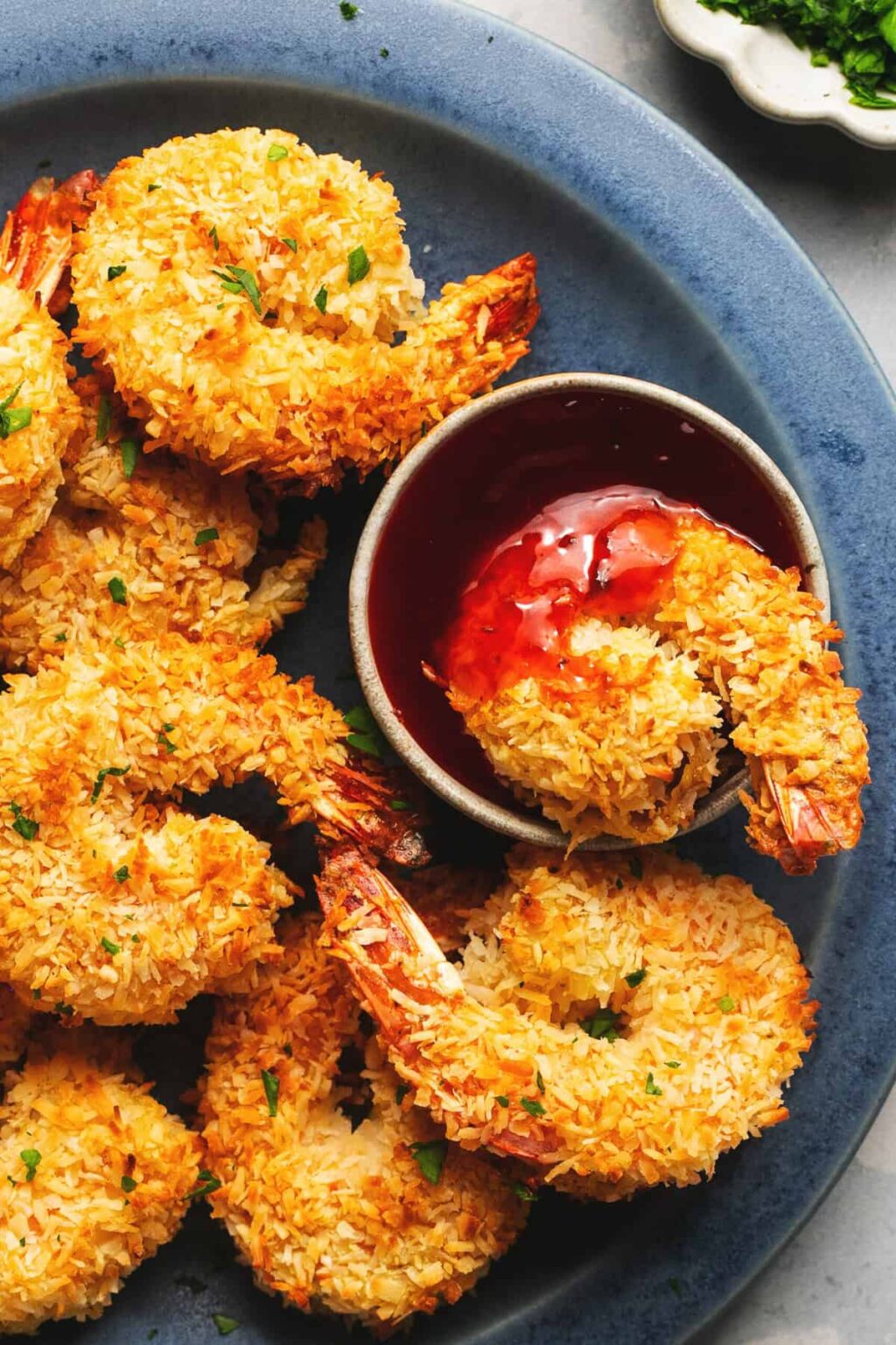 Keptos kokosinės krevetės