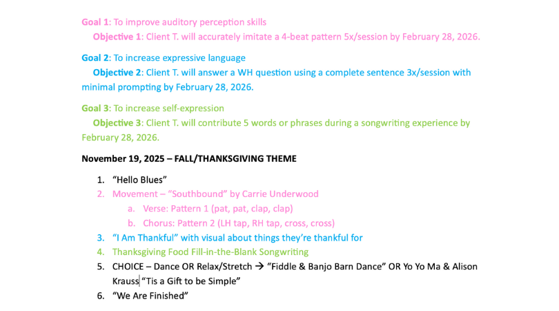 Spalvoti tikslai ir uždaviniai