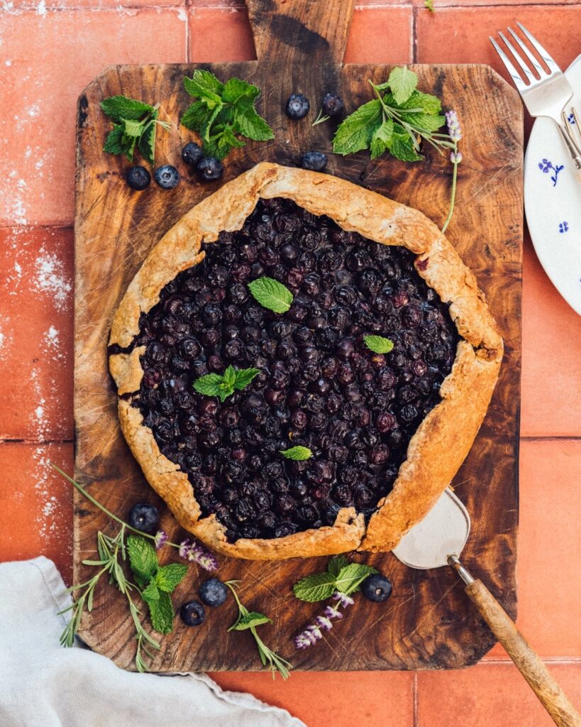 Blueberry Tart with Olive Oil Crust – A Couple Cooks
